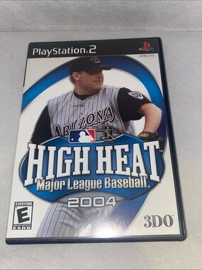 Sony PlayStation 2 High Heat Major League Baseball 2004 - Blue, White, Black